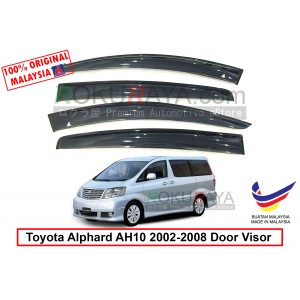 Toyota Alphard AH10 (1st Gen) 2002-2008 AG Door Visor Air Press Wind Deflector (Big 12cm Width)